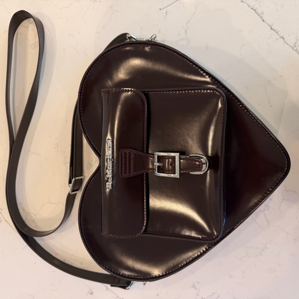 Dr. Martens Heart-Shaped Backpack in Dark Brown